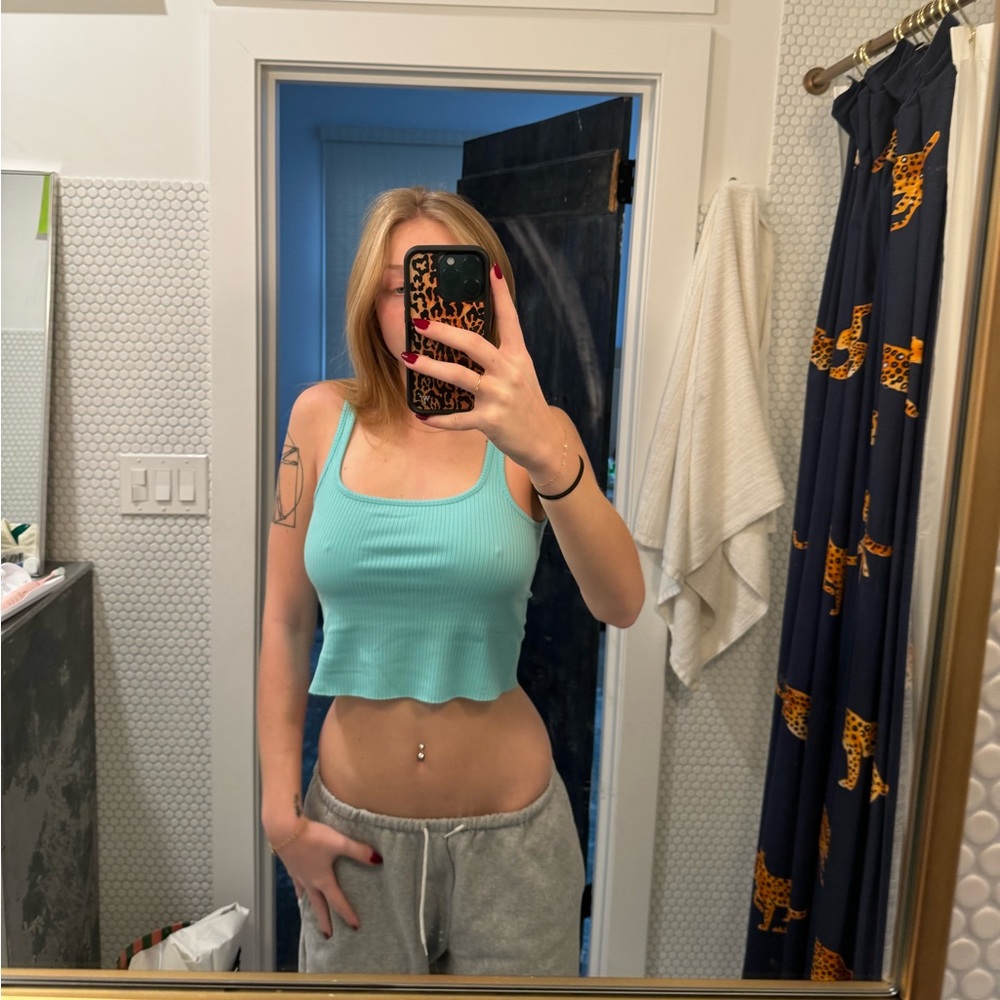 Turquoise tank